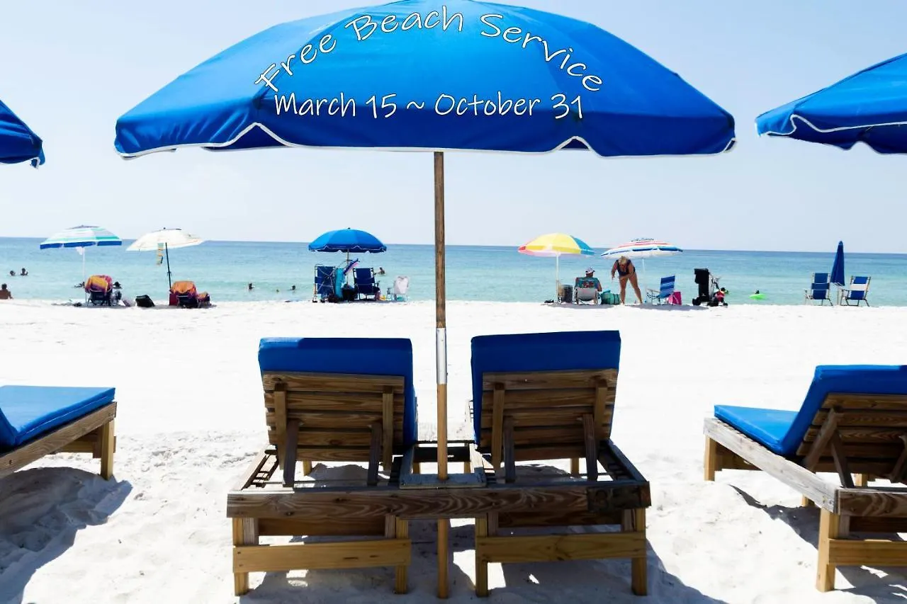 Beachfront & Free Beach Service-Master On Gulf! Panama City Beach Apartment